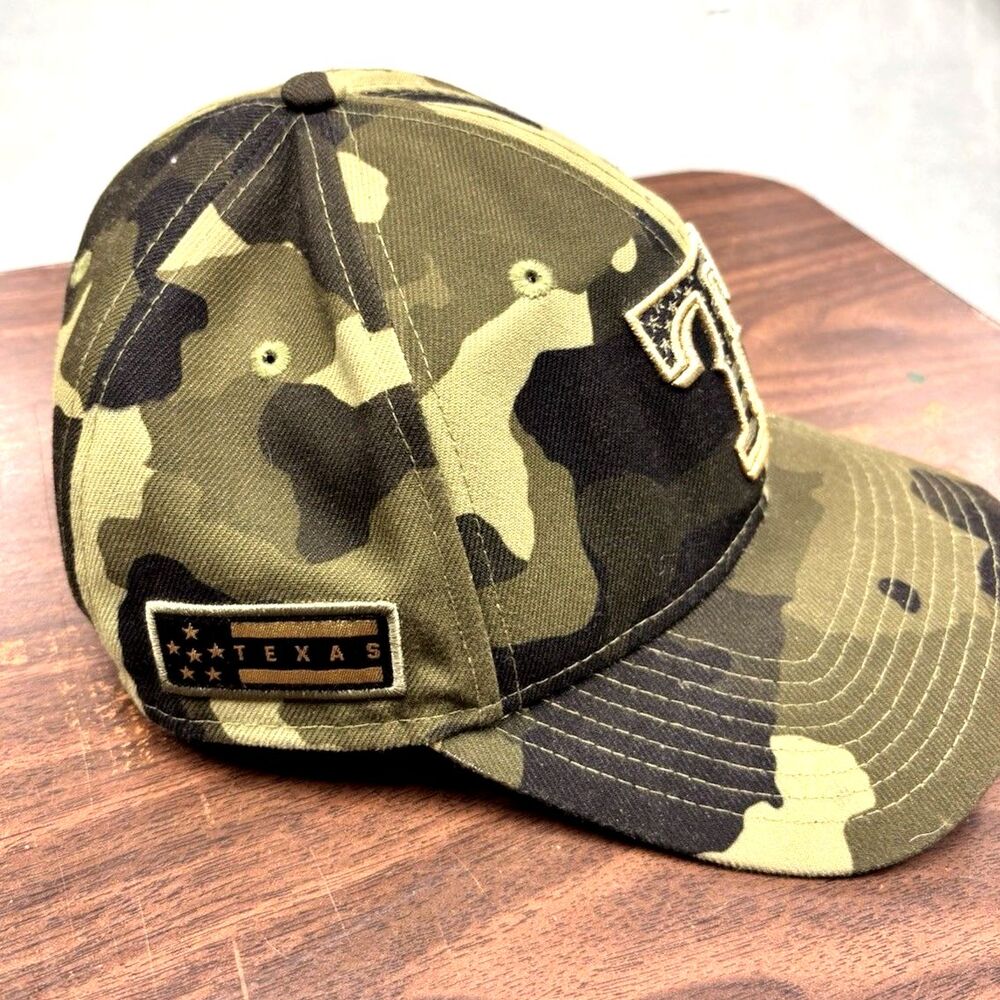Texas Rangers New Era Camo Hat Limited Edition 9 Forty Adjustable SnapBack MLB - Picture 2 of 4